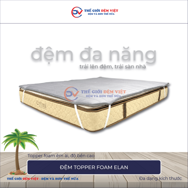 Đệm topper foam Elan